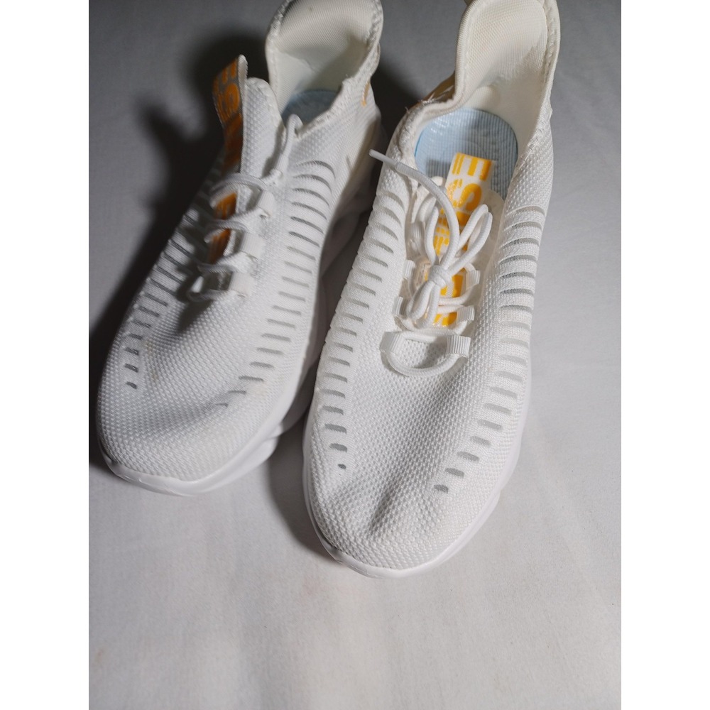 Shoes Mens Size 9 White Mesh Running Sneakers Low Top Lace Up Athletic Casual